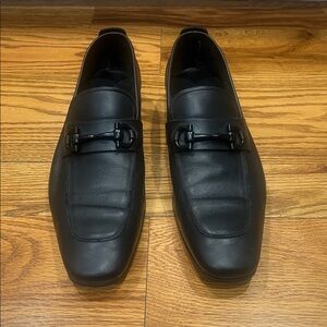 Salvatore Ferragamo Men's Black Leather Loafers. Gently worn. Size 10D